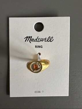 Madewell Gold Peach Ring